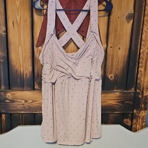 Torrid Light Pink Polka Dot Top